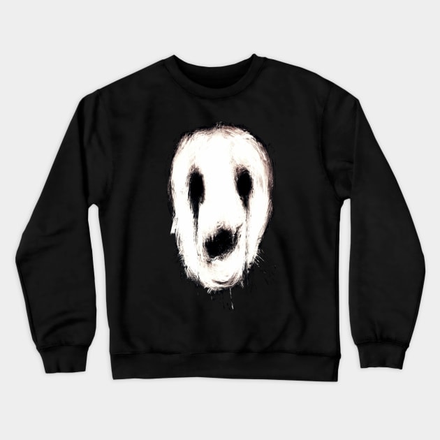 White ghost face Crewneck Sweatshirt by Interium